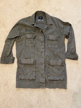 BDG Olive Military Utility Jacket